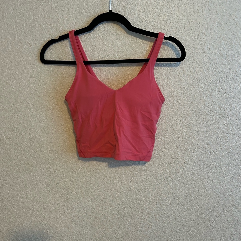 lululemon athletica Bright Pink Sports Tank Top